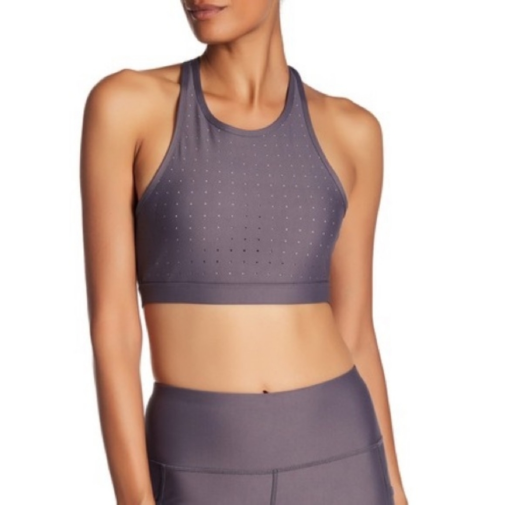 C&C California x back high neck sports bra size XS in Stone grey - 3 for 20$